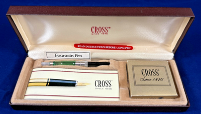 CROSS 10K GOLD-FILLED ROLLED CLASSIC CENTURY FOUNTAIN PEN w14K
