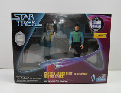 Star Trek Actionfiguren Capitain James Kirk Mister Spock  1999 Playmates 10033