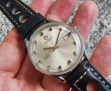 RADO STARLINER 999 AUTOMATIC STAINLESS STEEL VINTAGE Silver Dial Racing Strap.