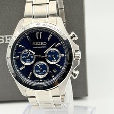 Seiko Spirit SBTR011 Chronograph Date Blue Dial