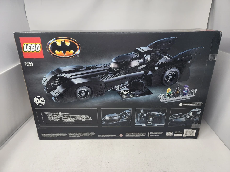 BATIMÓVIL LEGO BATMAN: SUPERHÉROES 1989 RETIRADO 76139 EDICIÓN COLECCIONISTA DC Foto 2 de 4