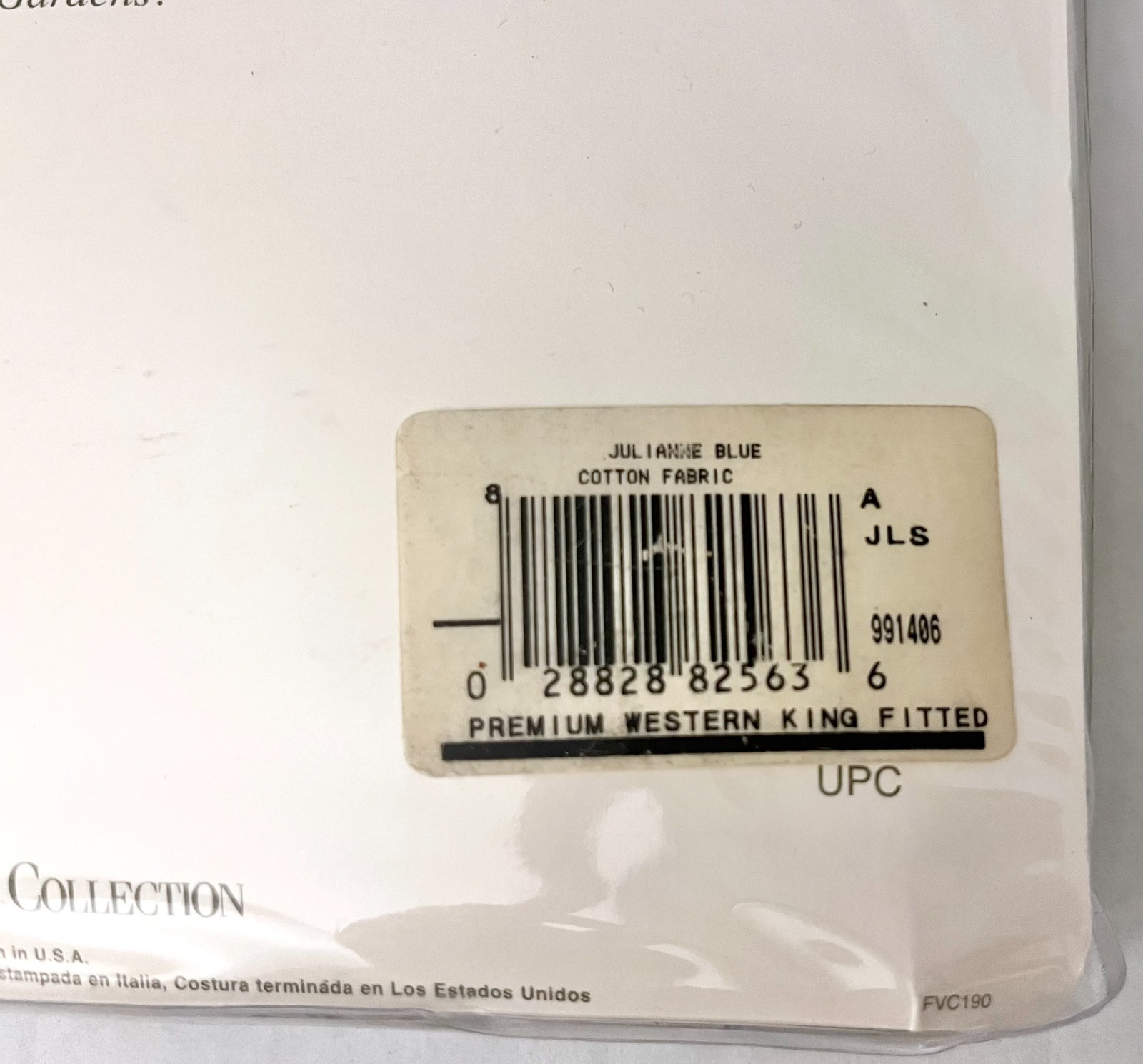 Vintage NIP Ralph Lauren Julianne California King Sateen Fitted Sheet