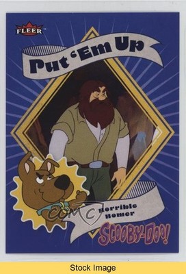 2024 Fleer Scooby Doo Put 'em Up! Stickers Horrible Homer #46 READ 18d6