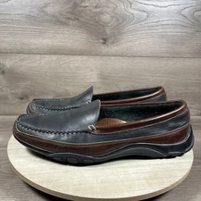 Allen Edmonds BOULDER Moccasin Black Brown Leather Loafer Mens Size 14 EEE Wide