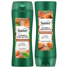 Suave Shampoo and Conditioner Set, Almond  Shea Butter - Moisturizing Shampoo 