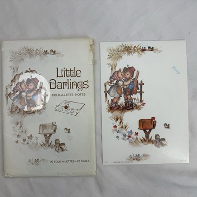 Vintage ~ Little Darlings Fold- A- Lette Notes By Comar ~20 Cards