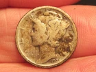 1925D MERCURY DIME, SILVER, FREE SHIPPING (#268E)