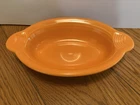Fiesta Ware Tangerine Orange Individual Oval Casserol Dish w/Handles