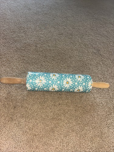 Pioneer Woman ~ Stoneware Rolling Pin ~ Flea Market ~ Daisy Floral Pattern