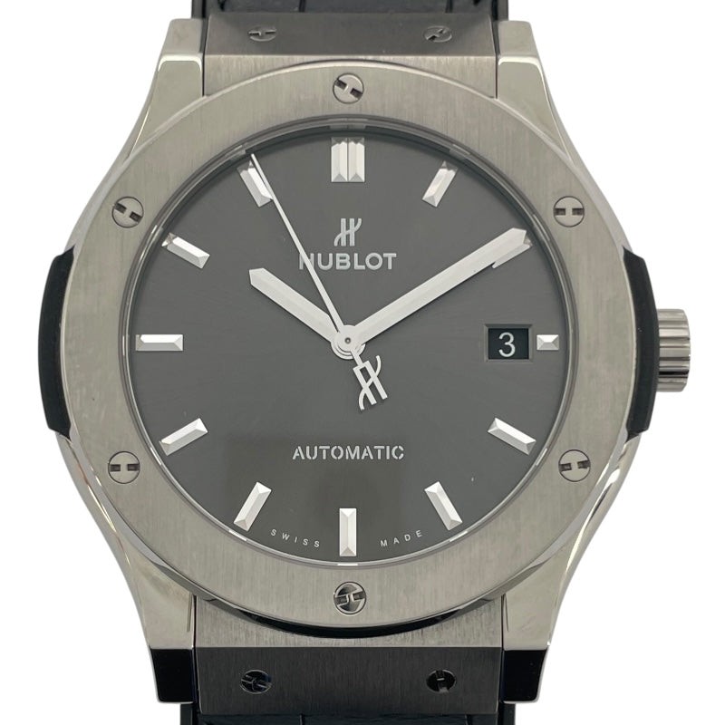HUBLOT Classic Fusion Titanium Racing Grey 511.NX.7071.LR Automatic #Ok773