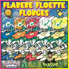 Flabebe Floette Florges  Alpha All Colors Pokemon Legends ZA 6IV🌟 Shiny/Non