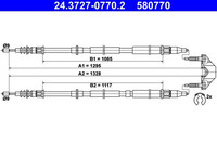 Seilzug Feststellbremse Hinten FüR Opel Astra H Stufenheck Gtc Caravan Family