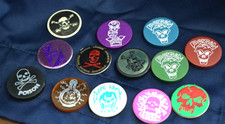 Pogs Slammers Milk Cap POISON Vintage 90's MIXED LOT of 13
