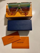 2022 LOUIS VUITTON UNISEX LV CYCLONE SUNGLASSES Z1832E 7PP MULTI COLOR LENS