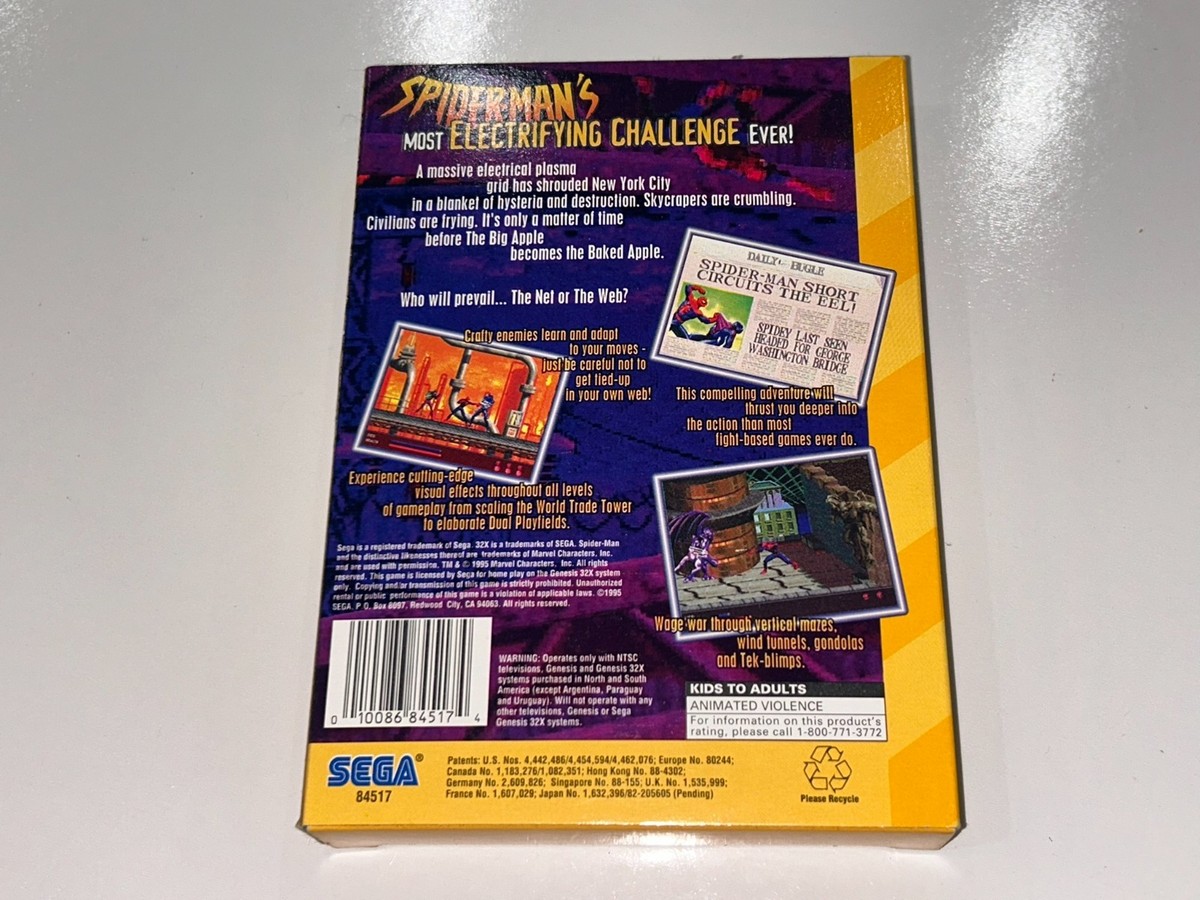 Amazing Spider-Man: Web of Fire (Sega 32X, 1995) for sale online