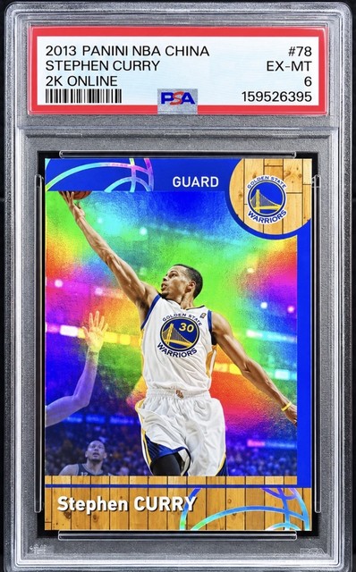 Stephen Curry 2013-14 NBA Hoops Chinese Edition NBA2K #78 SP PSA 6