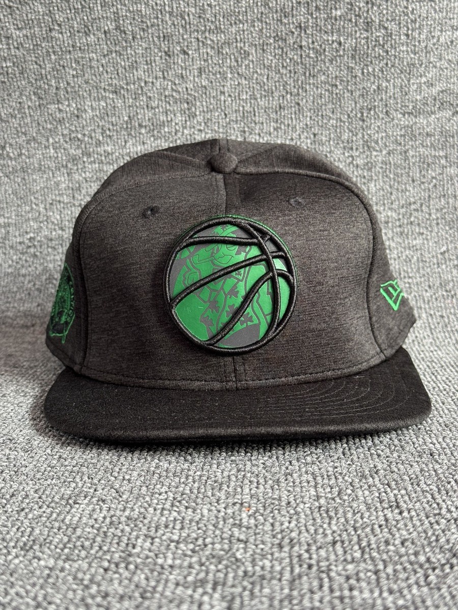 New Era Boston Celtics NBA Snapback Black Green Hat One Size