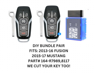 DIY PAIR KIT FOR FORD FUSION, MUSTANG 164-R7989, R8117 PROGRAM IT YOURSELF!!