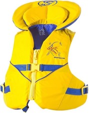 Stohlquist Child PFD Life Jacket, USCG Approved Type 30 - 50 lbs, Yellow/Blue