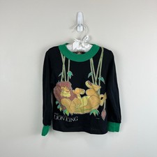Vintage The Lion King Long Sleeve Black Simba T-Shirt 5T USA
