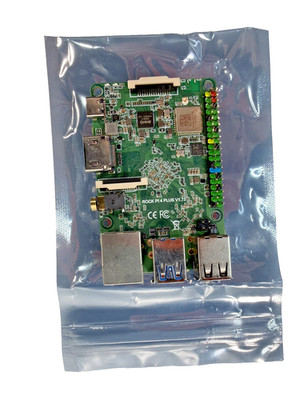 ROCK PI 4 Model B+ 4GB RAM, 64GB EMMC + PoE HAT. Better Raspberry PI Alternative