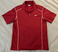 NIKE GOLF Dri-Fit Short Sleeve Polo Maroon L