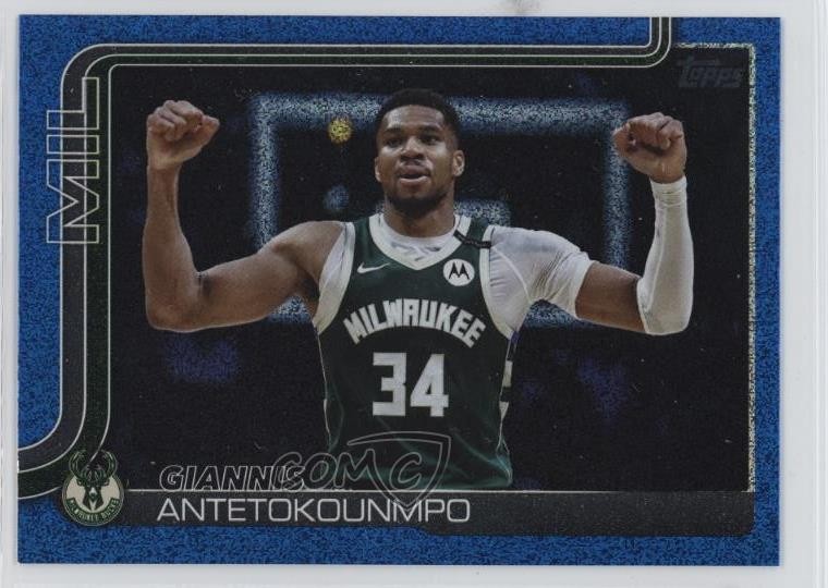 2025-26 Topps Blue Sandglitter Giannis Antetokounmpo #54 14md
