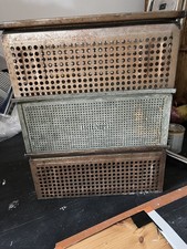 Vintage Industrial Metal Stackable Storage Boxes Galvanised Tote Bin