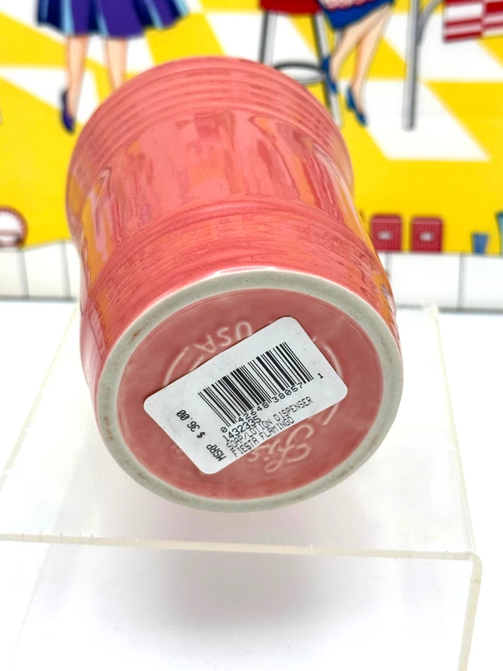 Fiesta Flamingo Jabón Loción Bomba Dispensador Rosa Fiestaware Cocina Baño Nuevo con Etiquetas Foto 3 de 3