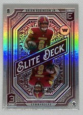 Brian Robinson Jr. Elite Deck 2024 Donruss EliteRefractor Washington Commanders