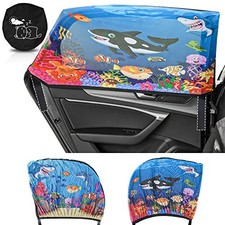 Car Window Shade for Baby, 2-Pack Breathable Mesh Rear Window Undersea