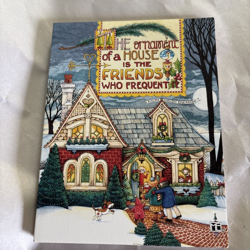8 Mary Engelbreit Christmas Cards With Envelopes Blank Inside Ralph W Emerson