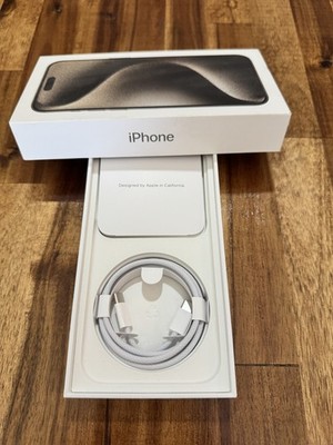 Apple iPhone 15 Pro MAX Natural Titanium Box Only Great Condition
