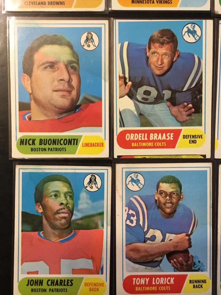 1968 Topps Football Lot (16) Mackey Alworth Snead + See Pics/Mixed Grade - Image 4 of 4