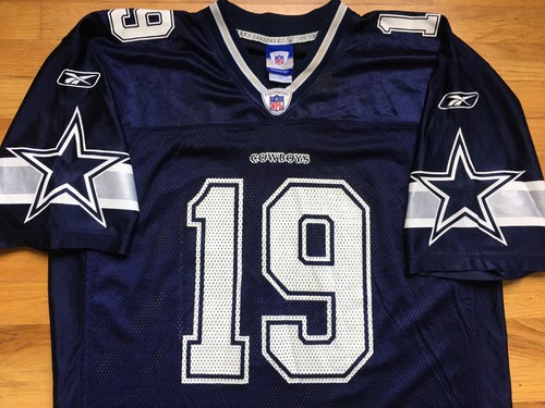 Vtg Dallas Cowboys Jersey Keyshawn Johnson #19 Blue Reebok Y2k 2000s sz Large - Picture 2 of 7