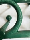 Vintage YAFFA Do Re Mi Wall Hooks Towel Hat Coat Rack MCM Plastic Hanging Green — photo 5