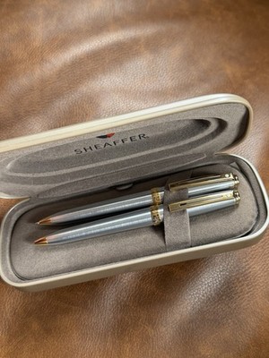 Sheaffer Vintage Prelude Stift & Druckbleistift Set Goldrand/in Metallbox, USA