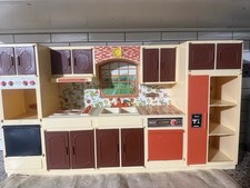 Vintage 1970s Wolverine Toy Kitchen Center w/ Original Box  Accessories JCPenny