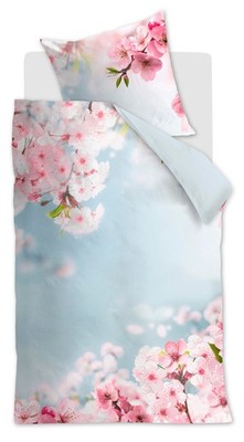 Beddinghouse Bettwäsche Renforcé  Blumen pink blau 135x200 155x220 200x200 80x80