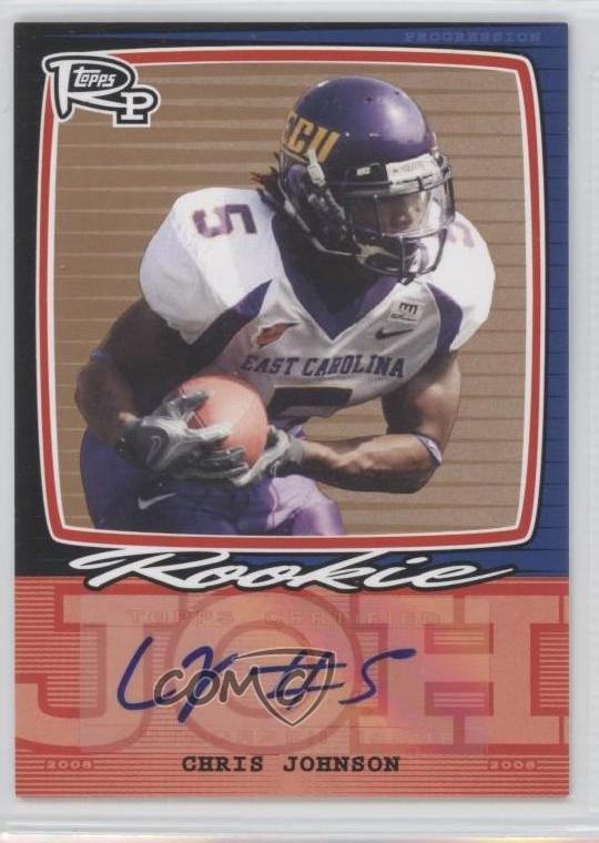 Chris Johnson Topps Rookie Progression Signatures #PSSCJ Bronze