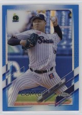 2021 Chrome NPB Nippon Professional Baseball Blue Refractor Naruki Terashima nd3