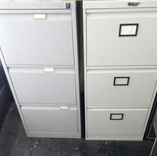 2 Filing Cabinets 3 draws steel 