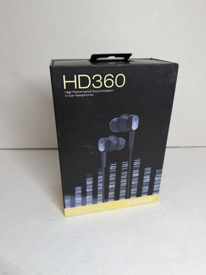 Ondigo HD360 High Performance Sound Isolation In Ear Headphones - Black B12