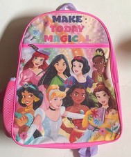 Disney Princesses PINK Backpack 16" BRAND NEW