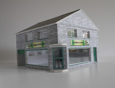 Greenhills Gebäude Greenhills Garagen Auto Showroom Bausatz Maßstab 1:43 - Brandneu -