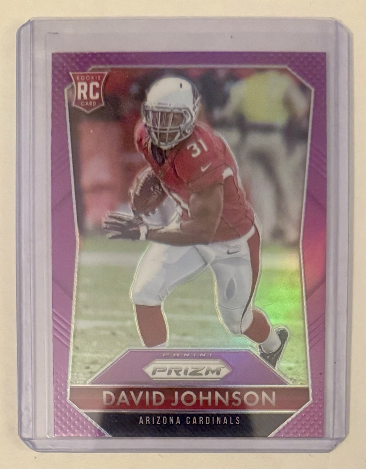David Johnson RC 2015 Panini Prizm Pink Arizona Cardinals #224