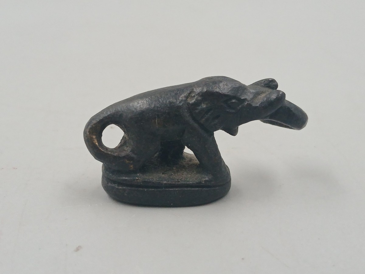 Set of Six 19th Century Southeast Asian Bronze Elephant Opium