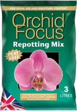 Orchid Focus Repotting Mix, 3L - Growth Technology Orchid Potting Mix for Orchi