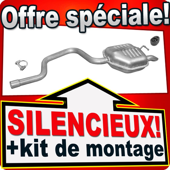 Ligne d'échappement auto pour berline FORD MONDEO MK3 2.2 TDCi 155CH 2002 2005
