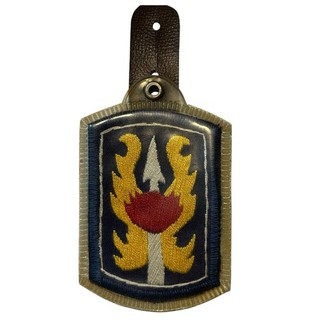 Guerra de Vietnam 199ª LIB Parche de Percha de Bolsillo Hecho en Teatro Brigada de Infantería Ligera